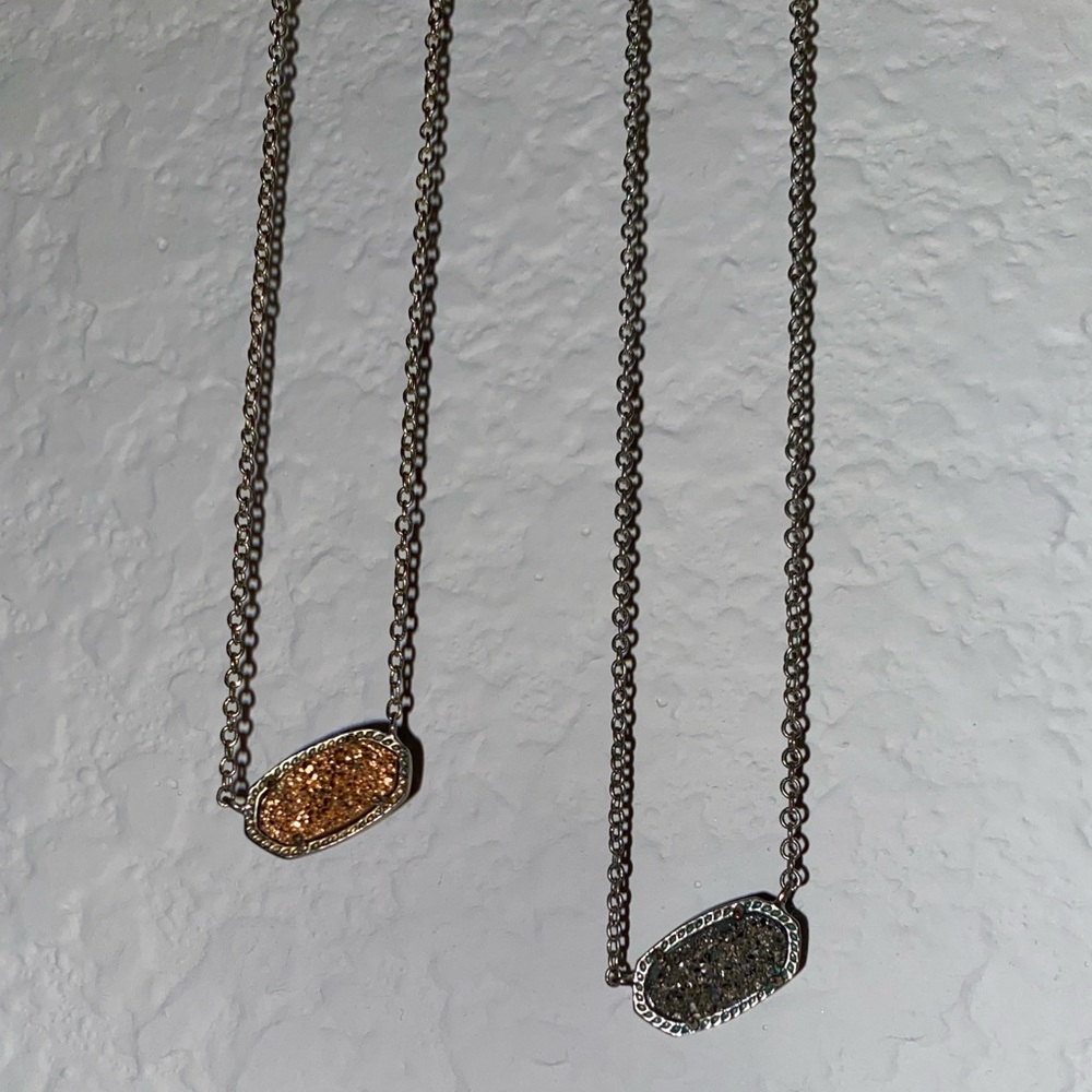 Kendra Scott necklaces.
